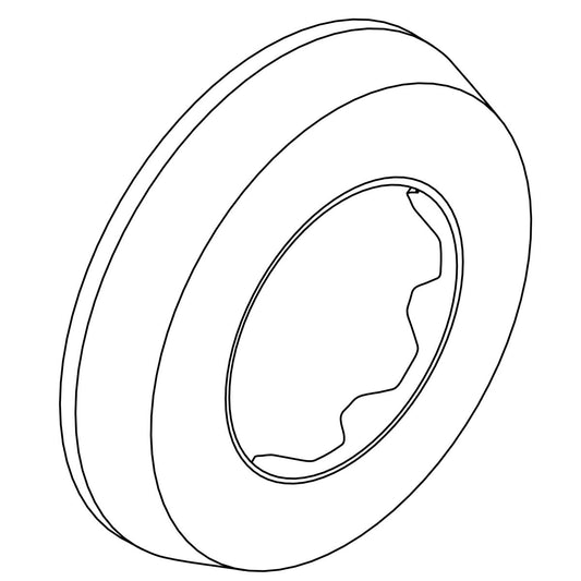 KOHLER Wall Escutcheon, 1" - Polished Chrome, K-1275414-CP