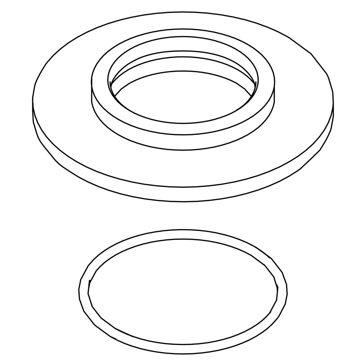 KOHLER Spout Escutcheon Kit - Vibrant Titanium, K-1276519-TT
