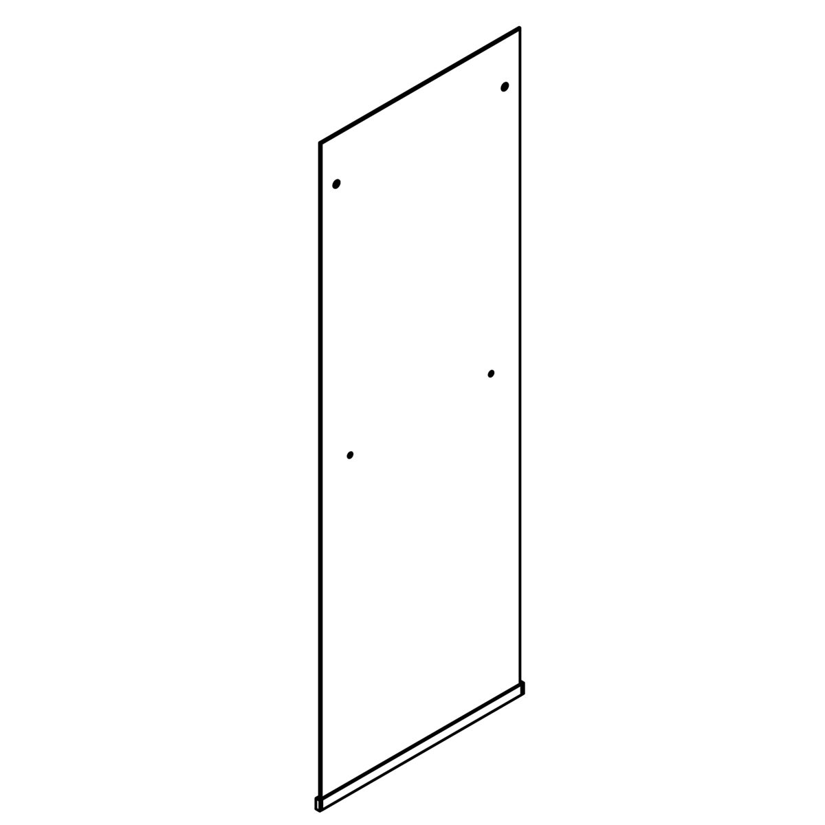 KOHLER Outside Panel Assembly, 5/16" Glass, K-1277347-NX-GC05