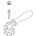 KOHLER Bridge Lever Handle Kit - Vibrant Brushed Moderne Brass, K-1277733-2MB