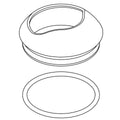 KOHLER Bonnet Assembly, Service - Vibrant Brushed Nickel, K-1278647-BN
