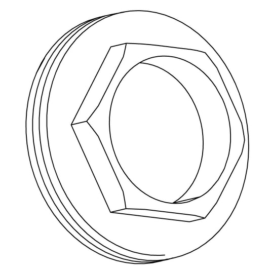 KOHLER K-1280772 Nut, Hex, M33 X 1.5-6G