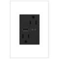 LEGRAND ARTRUSB156ACG4 ADORNE  15A Tamper-Resistant Ultra-Fast USB Type-A/C Outlet, Graphite