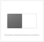 LEGRAND ARPTR152GM2 ADORNE  15A Two-Gang Pop-Out Outlet, Magnesium