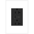 LEGRAND ARTRUSB206ACG4 ADORNE  20A Tamper-Resistant Ultra-Fast USB Type-A/C Outlet, Graphite