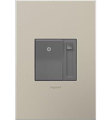 Legrand ADPD703HM4 ADORNE 700W Incandescent/Halogen Paddle Dimmer, Magnesium, with Microban