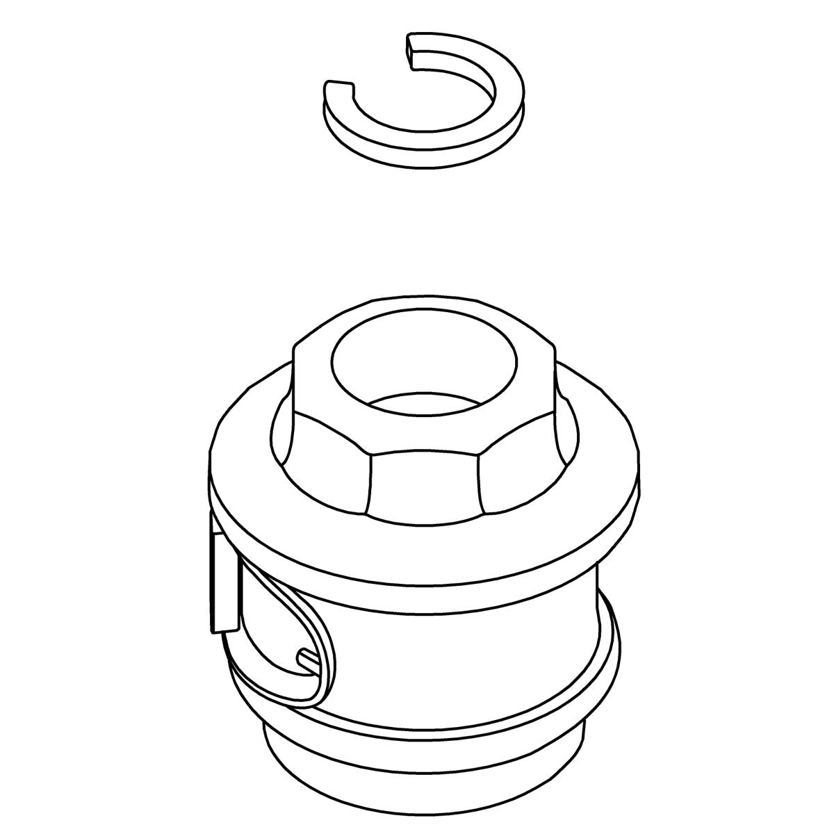 KOHLER SPRAY NUT KIT - Oil-Rubbed Bronze, K-1281829-2BZ