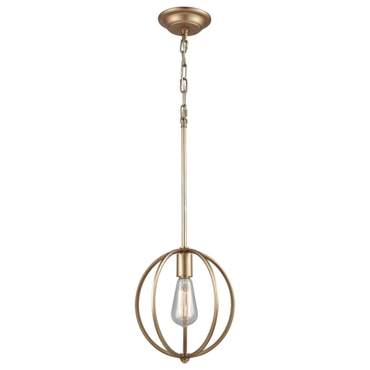 ELK SHOWROOM 12845/1 Stanton 10'' Wide 1-Light Mini Pendant - Matte Gold