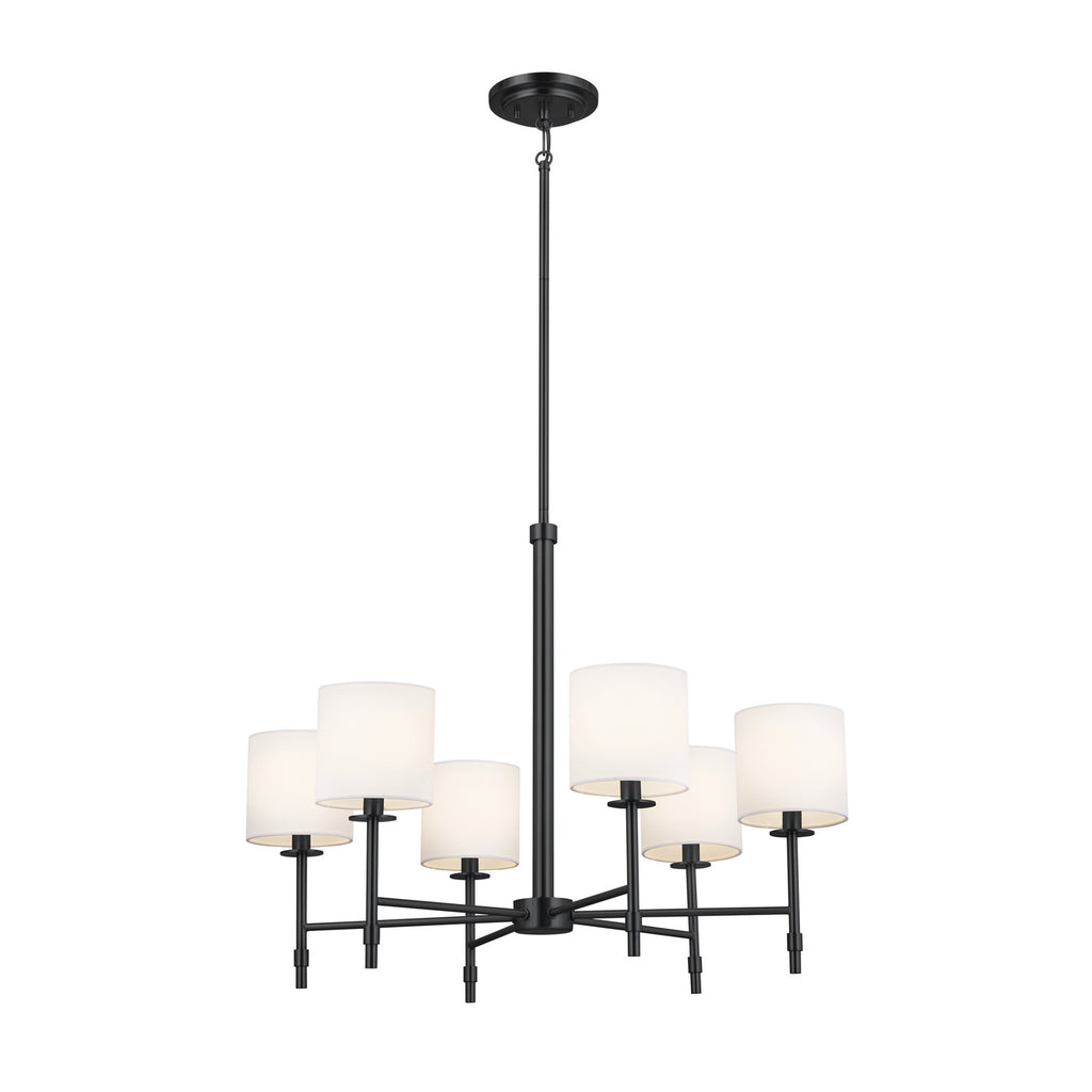 KICHLER 52500BK Ali Chandelier 6 Light - Black