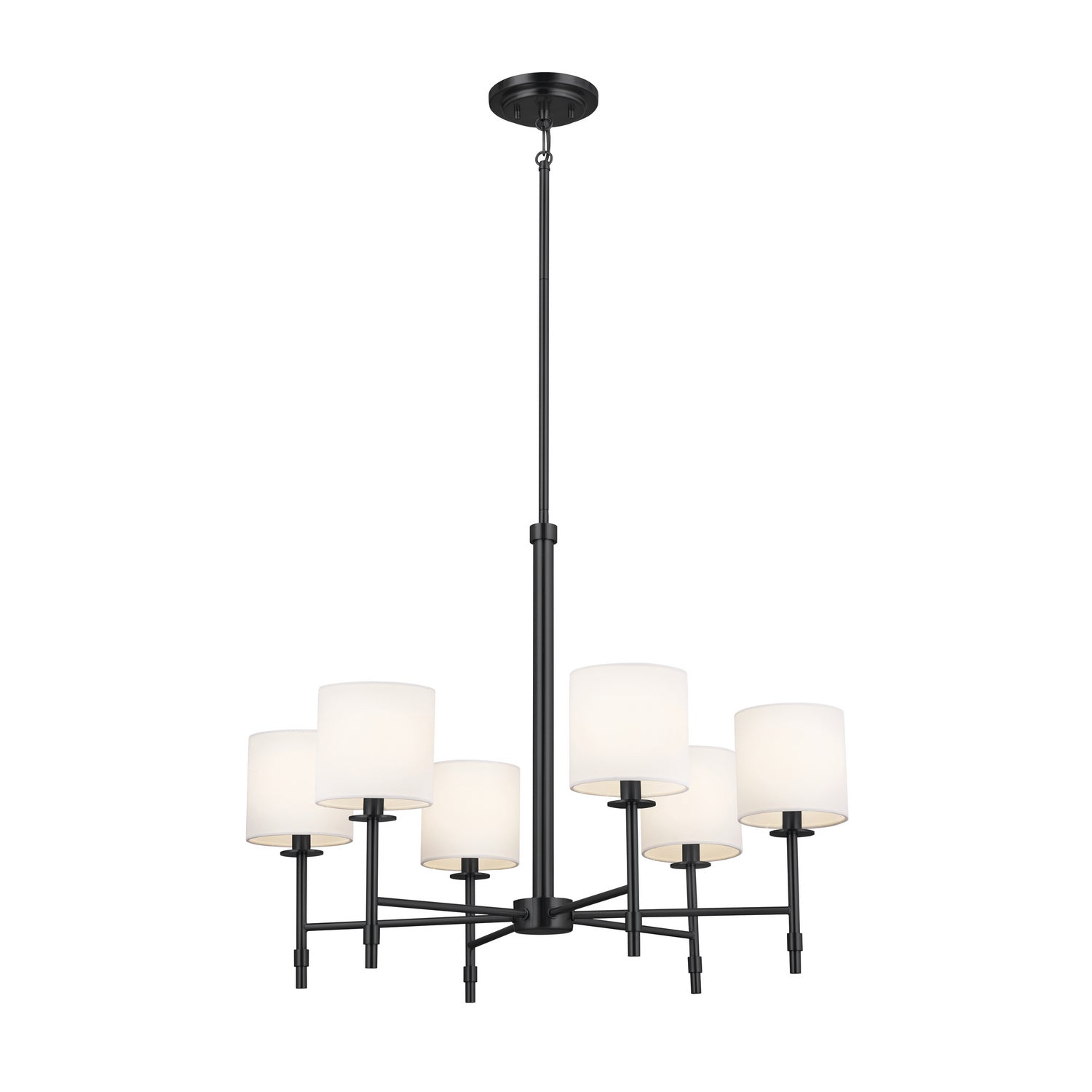 KICHLER 52500BK Ali Chandelier 6 Light - Black