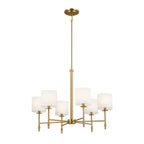 KICHLER 52500BNB Ali Chandelier 6 Light - Brushed Natural Brass