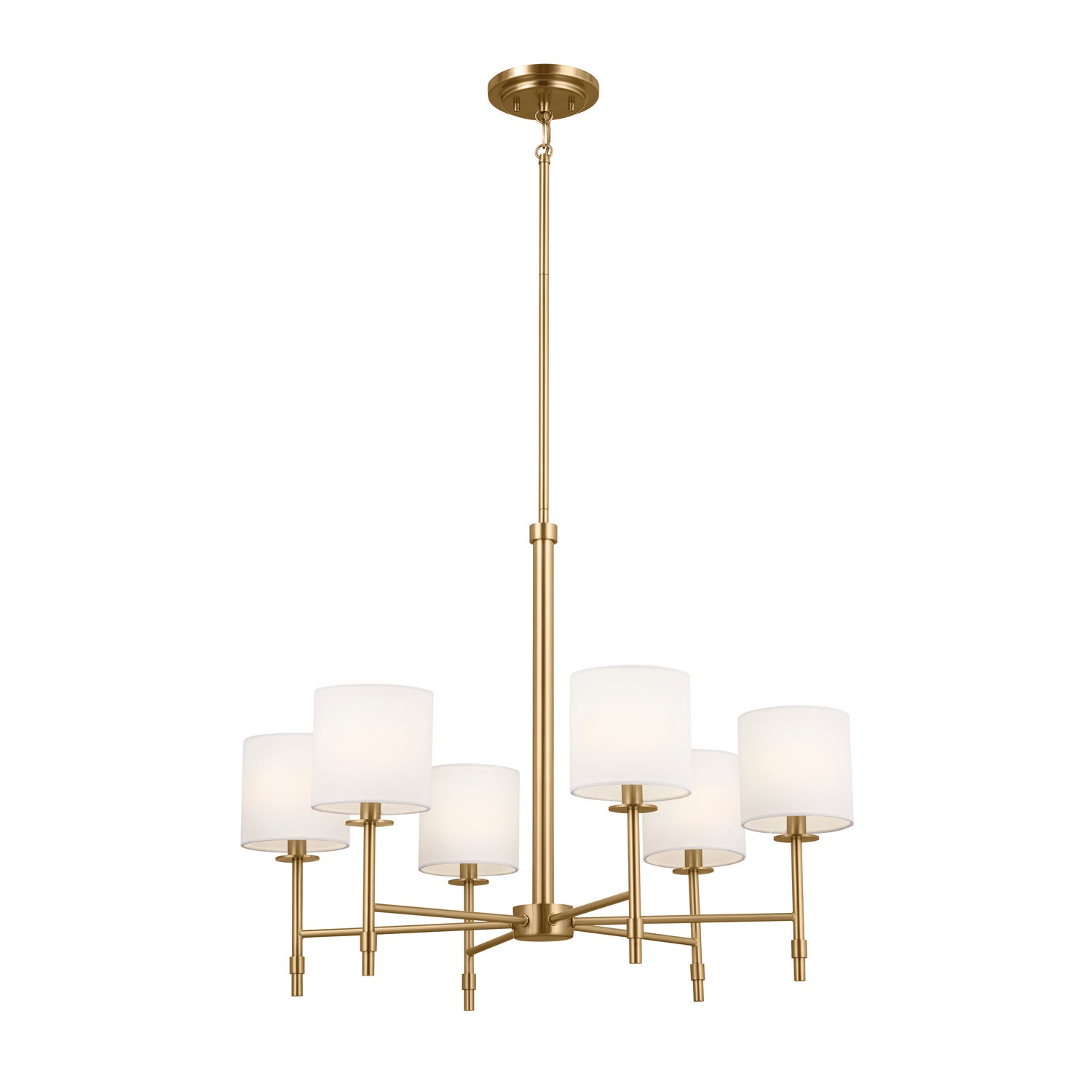 KICHLER 52500BNB Ali Chandelier 6 Light - Brushed Natural Brass