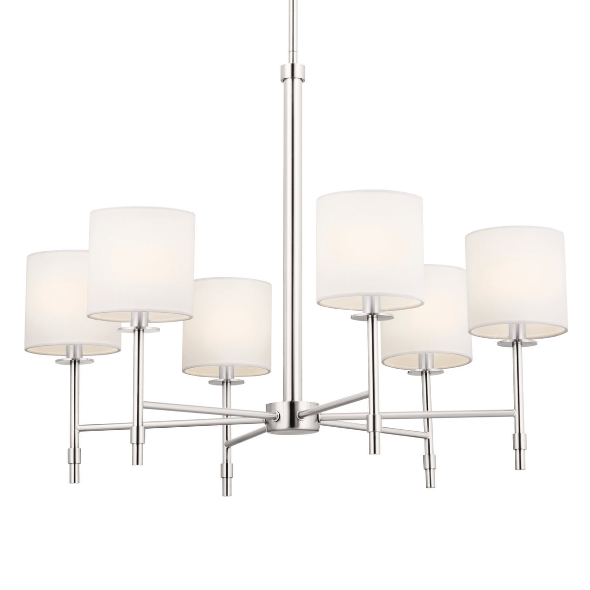 KICHLER 52500PN Ali Chandelier 6 Light - Polished Nickel