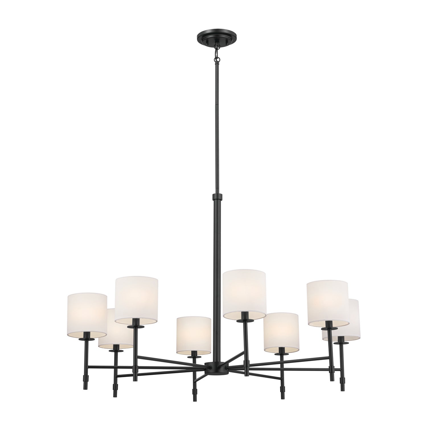 KICHLER 52502BK Ali Chandelier 8 Light - Black