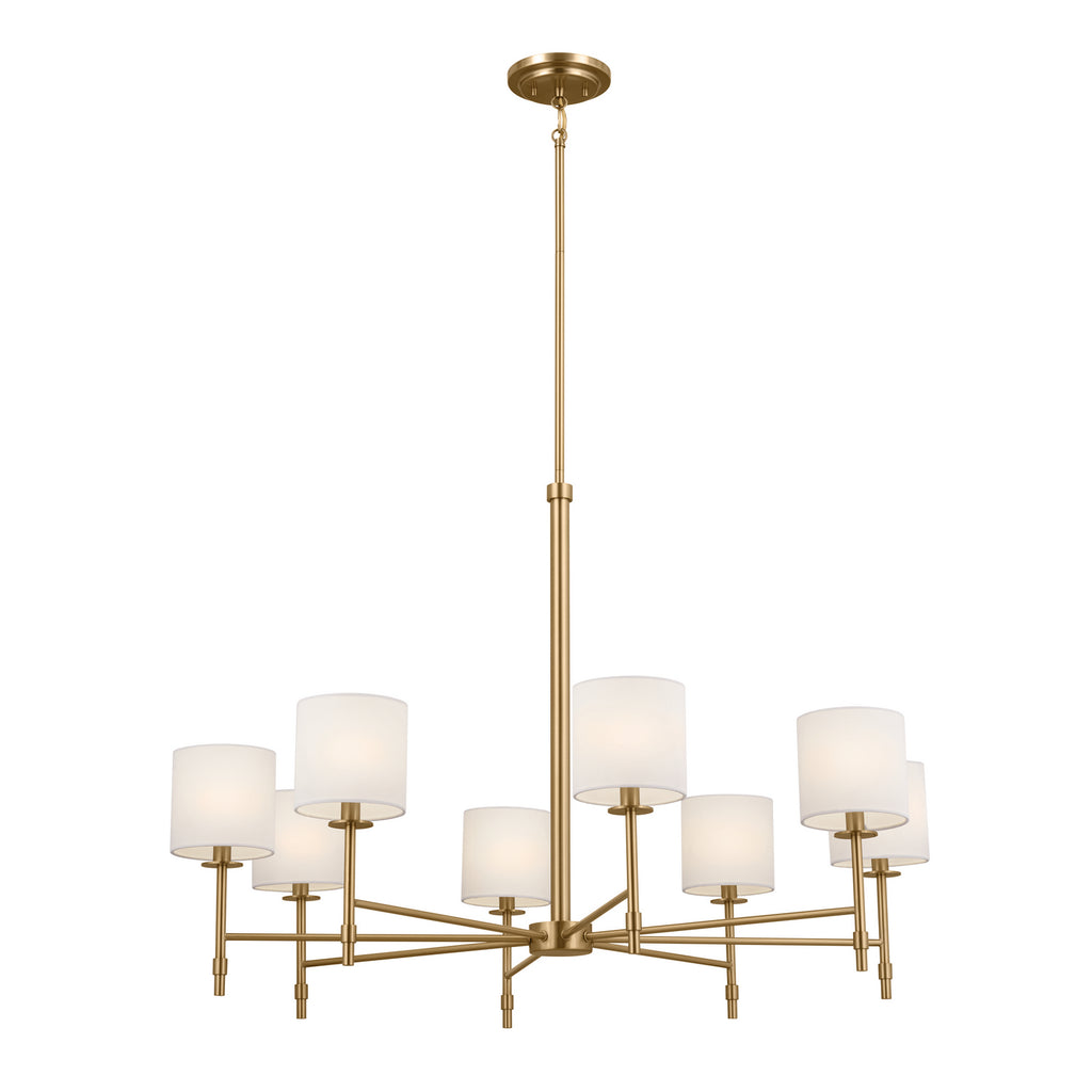 KICHLER 52502BNB Ali Chandelier 8 Light - Brushed Natural Brass