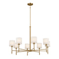 KICHLER 52502BNB Ali Chandelier 8 Light - Brushed Natural Brass