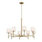 KICHLER 52502BNB Ali Chandelier 8 Light - Brushed Natural Brass