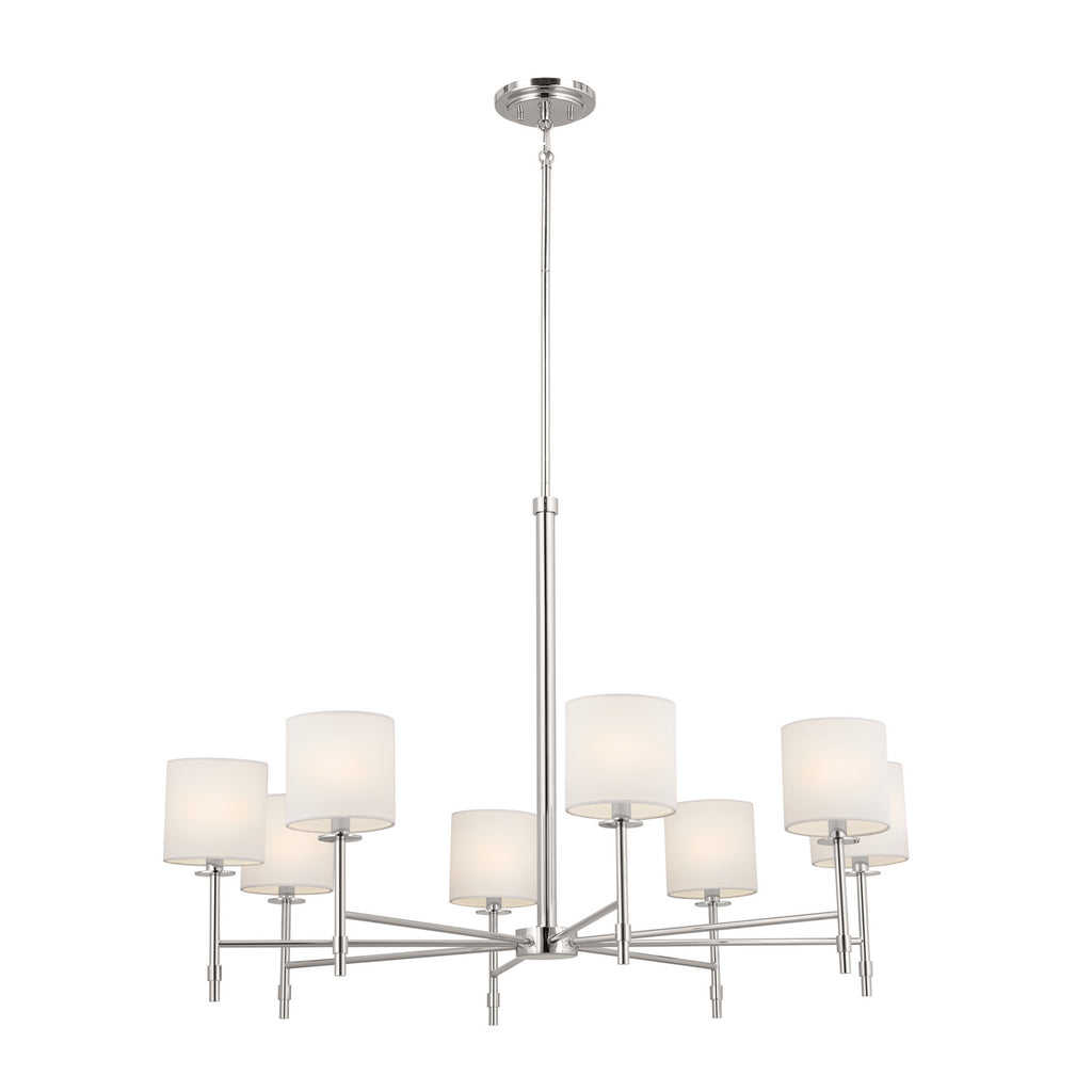 KICHLER 52502PN Ali Chandelier 8 Light - Polished Nickel
