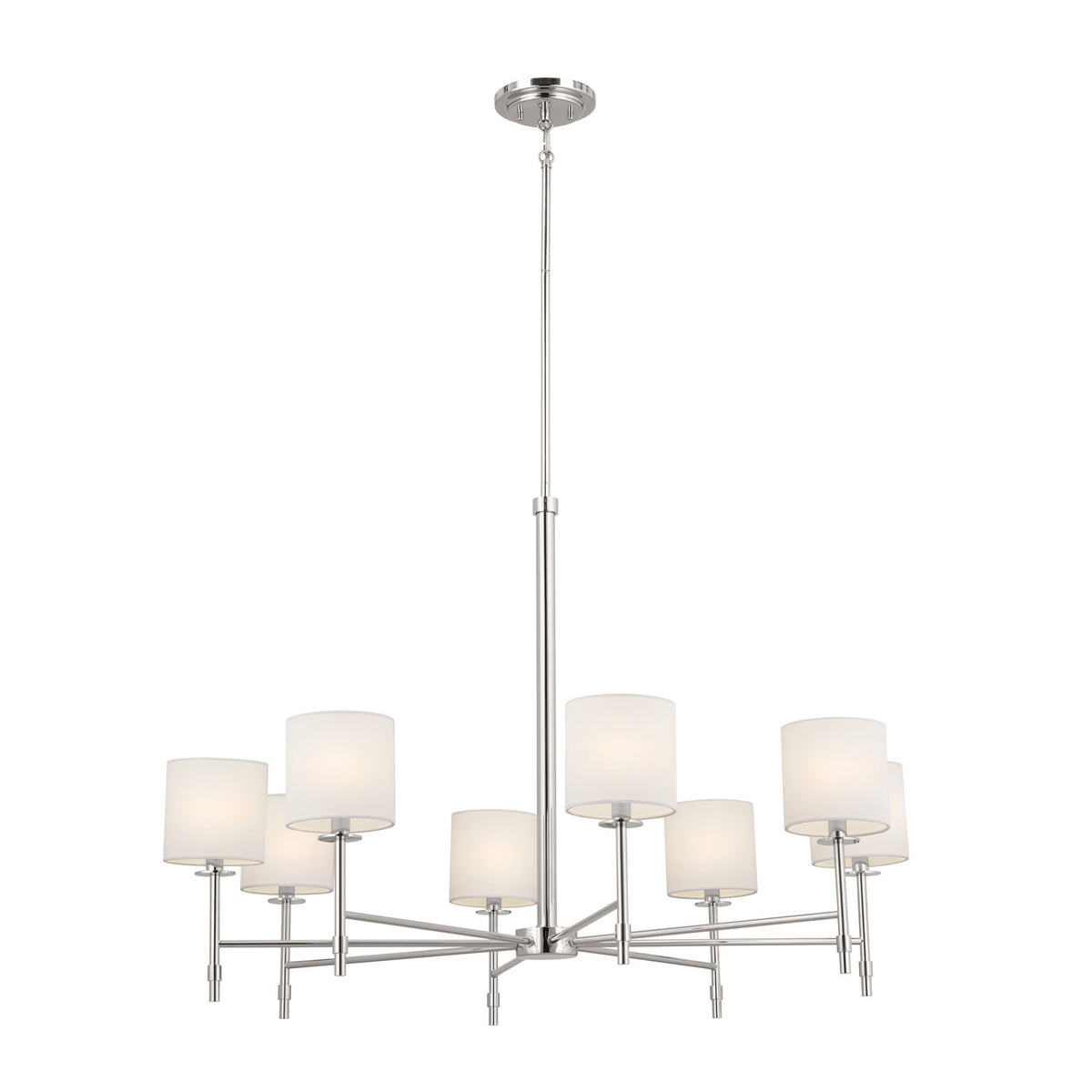 KICHLER 52502PN Ali Chandelier 8 Light - Polished Nickel