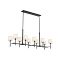 KICHLER 52503BK Ali Linear Chandelier 10 Light - Black