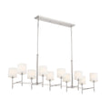 KICHLER 52503PN Ali Linear Chandelier 10 Light - Polished Nickel