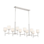 KICHLER 52503PN Ali Linear Chandelier 10 Light - Polished Nickel