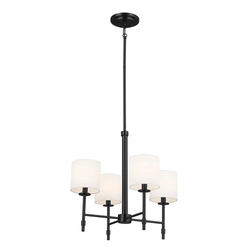 KICHLER 52504BK Ali Mini Chandelier 4 Light - Black