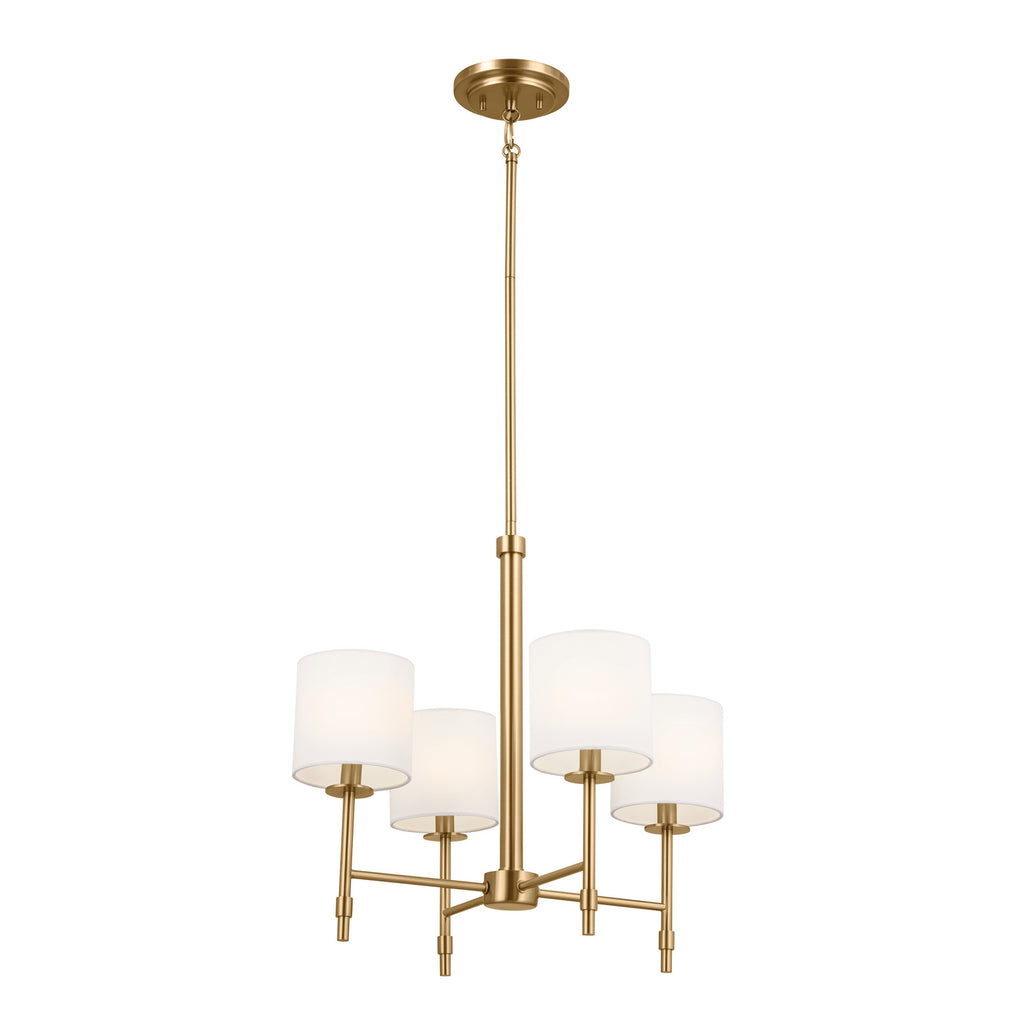 KICHLER 52504BNB Ali Mini Chandelier 4 Light - Brushed Natural Brass