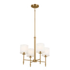 KICHLER 52504BNB Ali Mini Chandelier 4 Light - Brushed Natural Brass