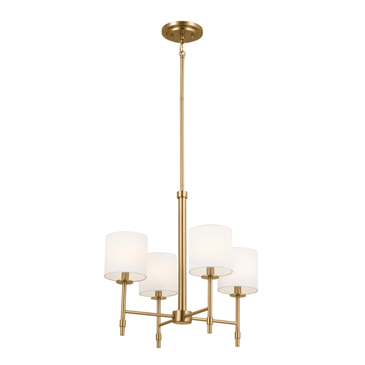 KICHLER 52504BNB Ali Mini Chandelier 4 Light - Brushed Natural Brass