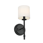 KICHLER 52505BK Ali Wall Sconce 1 Light - Black