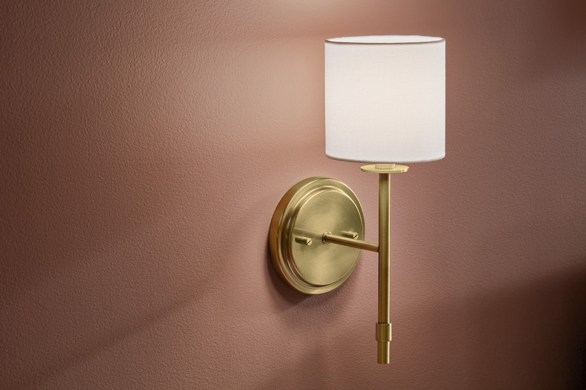 KICHLER 52505BNB Ali Wall Sconce 1 Light - Brushed Natural Brass