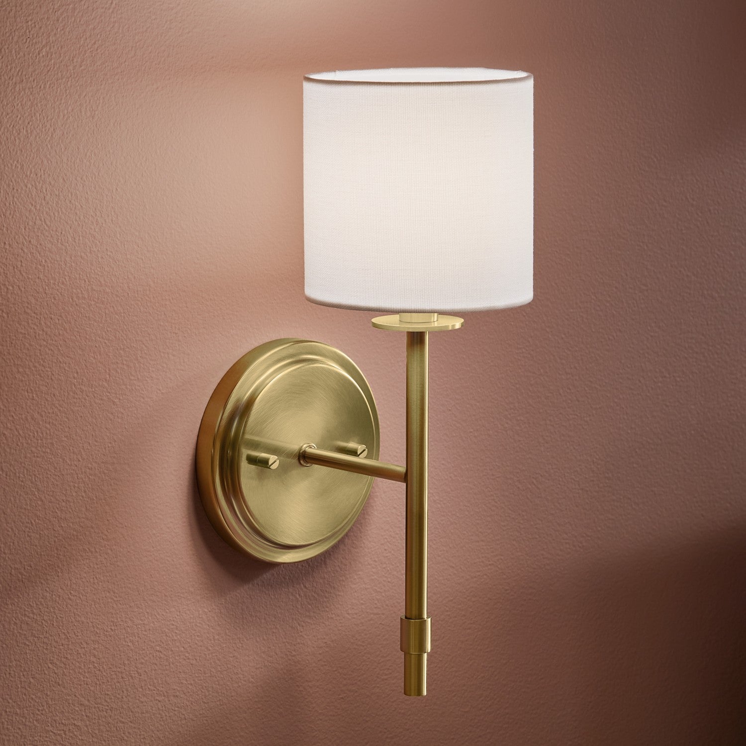 KICHLER 52505BNB Ali Wall Sconce 1 Light - Brushed Natural Brass