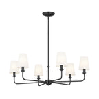 KICHLER 52516BK Pallas Chandelier 6 Light - Black
