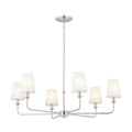 KICHLER 52516PN Pallas Chandelier 6 Light - Polished Nickel