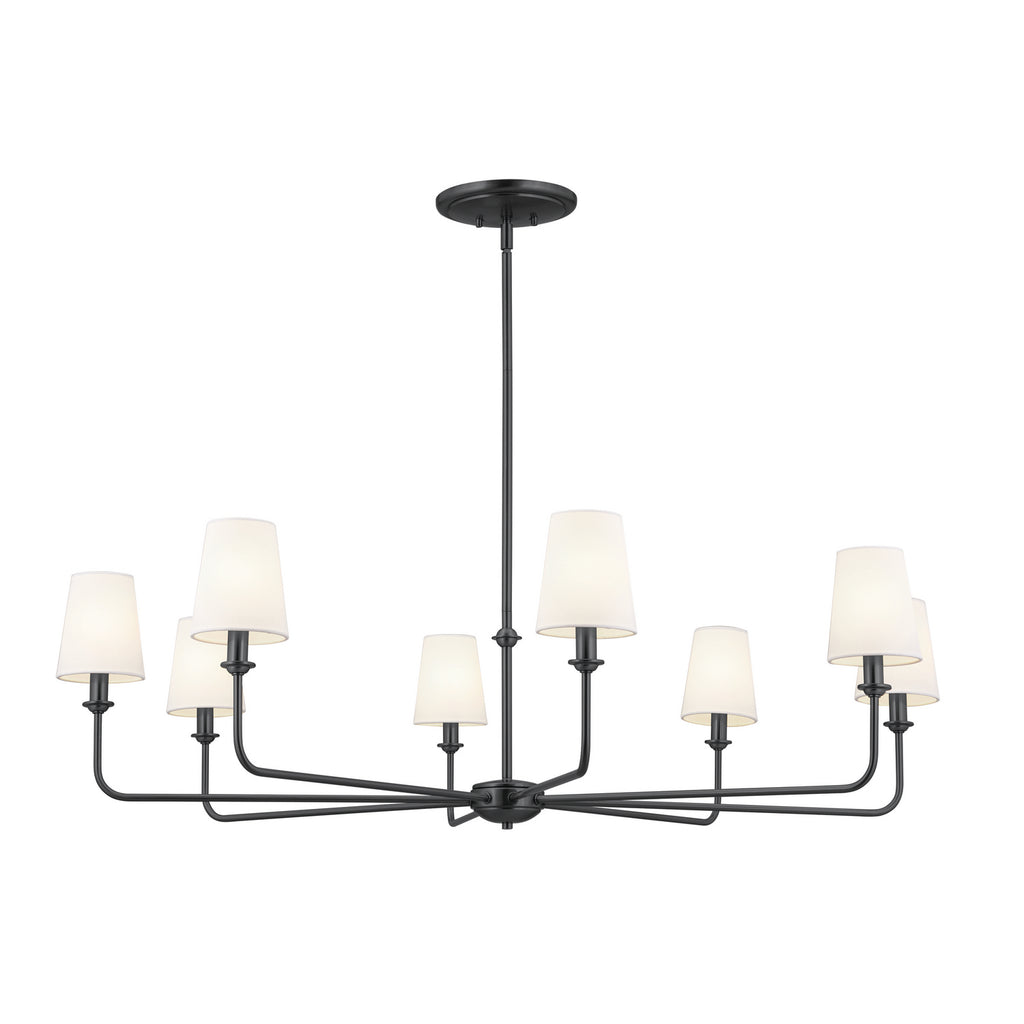 KICHLER 52517BK Pallas Chandelier 8 Light - Black