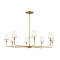 KICHLER 52517BNB Pallas Chandelier 8 Light - Brushed Natural Brass