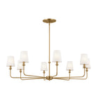 KICHLER 52517BNB Pallas Chandelier 8 Light - Brushed Natural Brass