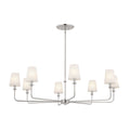 KICHLER 52517PN Pallas Chandelier 8 Light - Polished Nickel