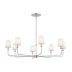 KICHLER 52517PN Pallas Chandelier 8 Light - Polished Nickel
