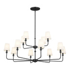 KICHLER 52518BK Pallas Chandelier 12 Light - Black