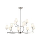 KICHLER 52518PN Pallas Chandelier 12 Light - Polished Nickel