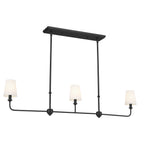 KICHLER 52519BK Pallas Linear Chandelier 3 Light - Black