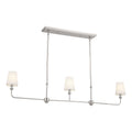 KICHLER 52519PN Pallas Linear Chandelier 3 Light - Polished Nickel