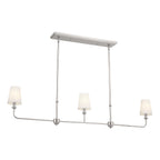 KICHLER 52519PN Pallas Linear Chandelier 3 Light - Polished Nickel