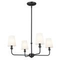 KICHLER 52520BK Pallas Mini Chandelier 4 Light - Black