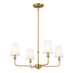 KICHLER 52520BNB Pallas Mini Chandelier 4 Light - Brushed Natural Brass