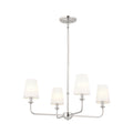 KICHLER 52520PN Pallas Mini Chandelier 4 Light - Polished Nickel
