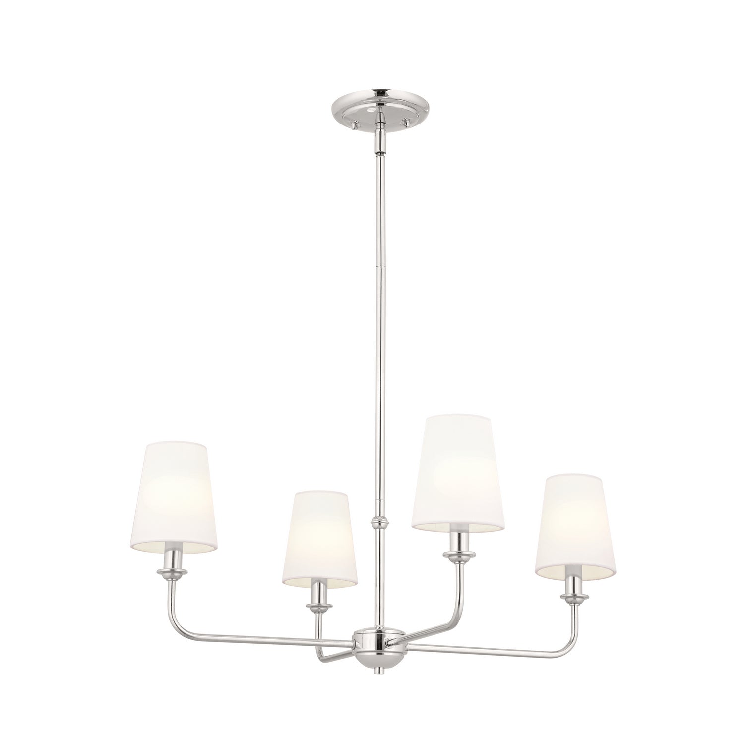 KICHLER 52520PN Pallas Mini Chandelier 4 Light - Polished Nickel