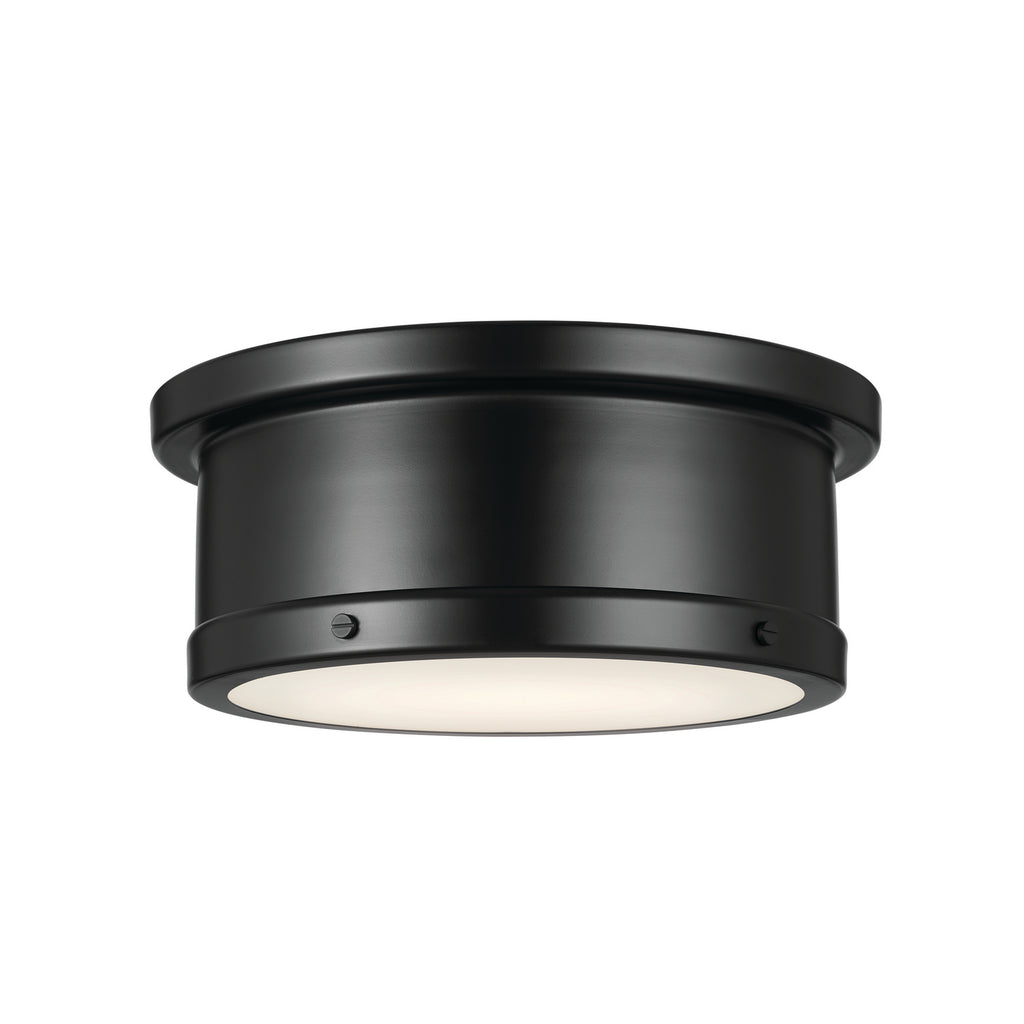 KICHLER 52540BK Serca Flush Mount 2 Light - Black